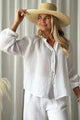 Soft Charm cotton shirt, white