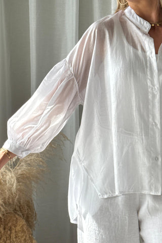 Soft Light tencel blouse, off white