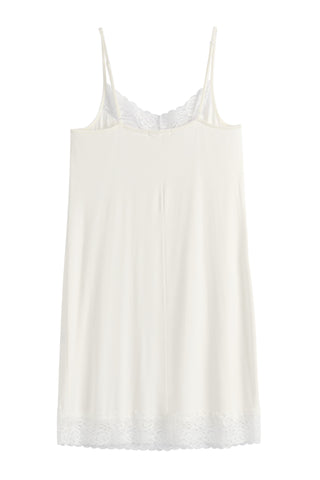 Bamboo Lace Joice slip mekko, valkoinen